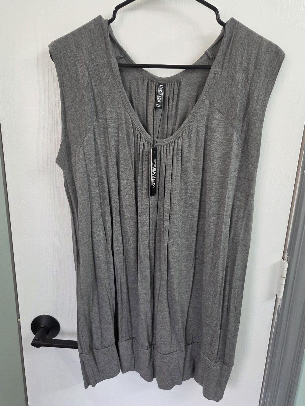 Gray Sleeveless Women's Top